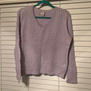Lilac 3/4 length sleeve’s sweater